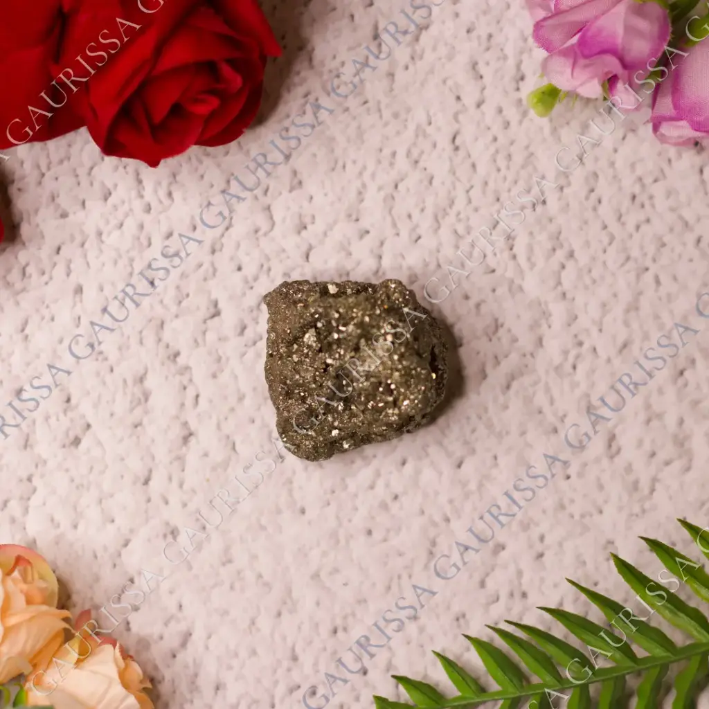 Pyrite Raw Table Stone For Abundance & Confidence - Small Size (1-2 inch)