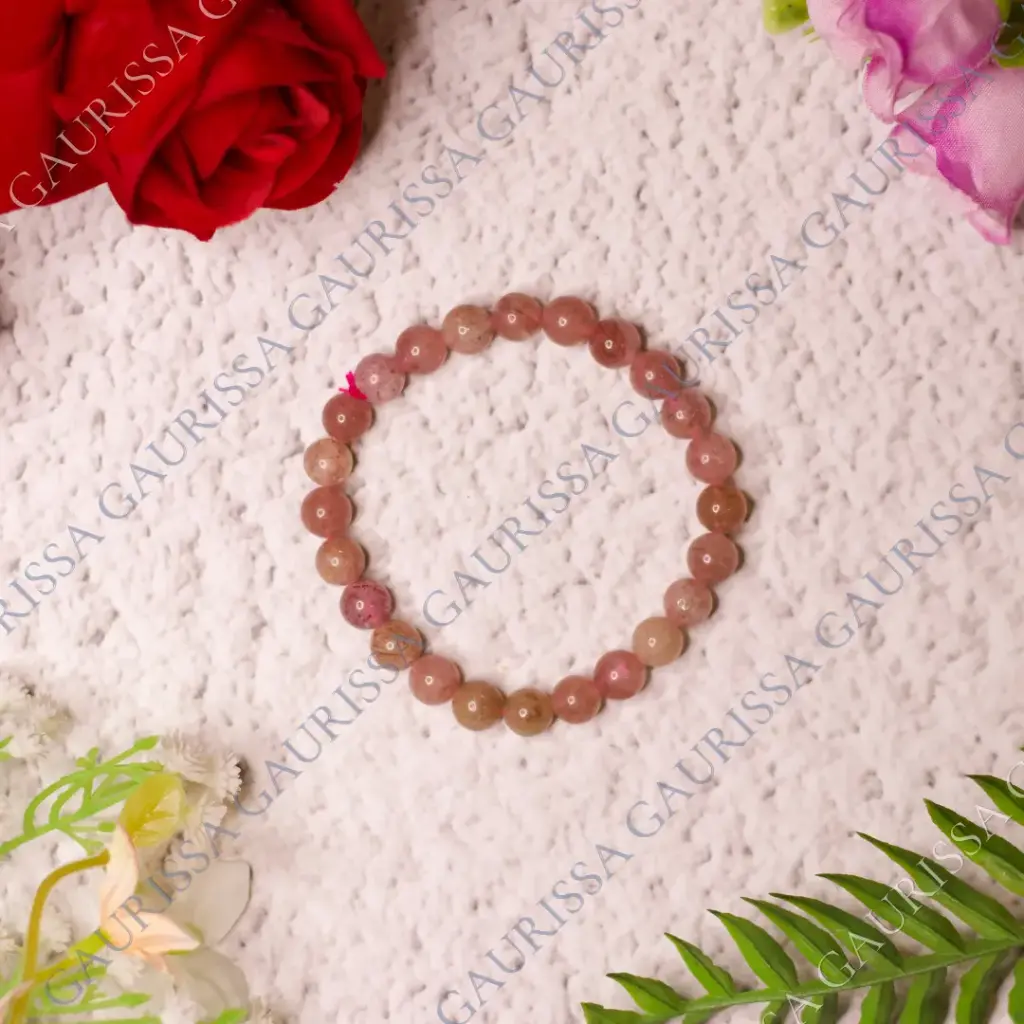 Strawberry Quartz Bracelet For Joy, Love & Soulmate Manifestation