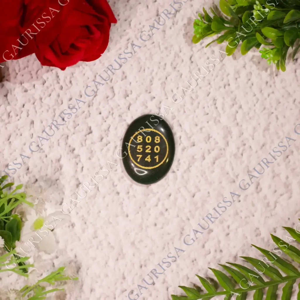 Zibu Symbol with Money Switch Word Coin – Green Aventurine