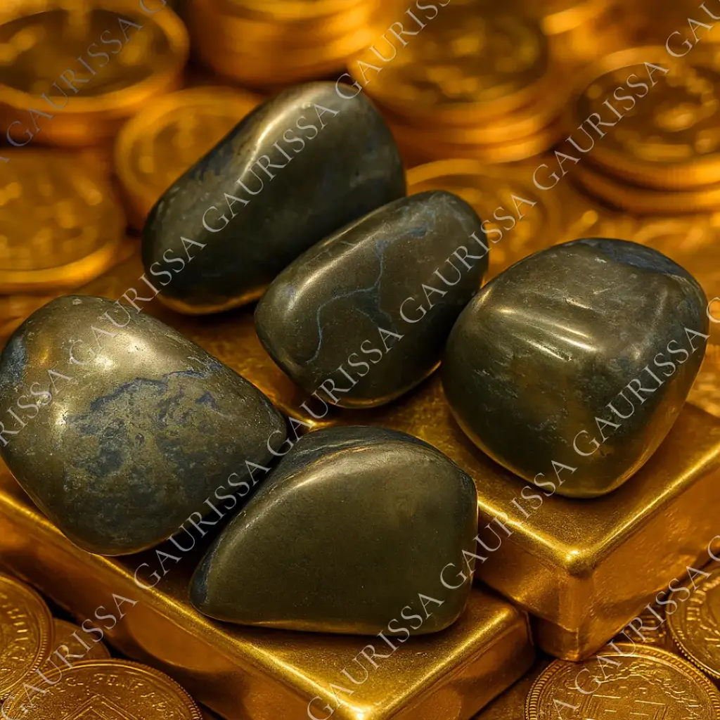 Pyrite Tumble Stones (Set of 3–5) – Pocket Stones for Money, Prosperity & Power