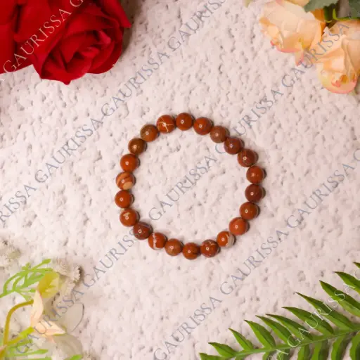 Red Jasper Bracelet For Strength & Stability