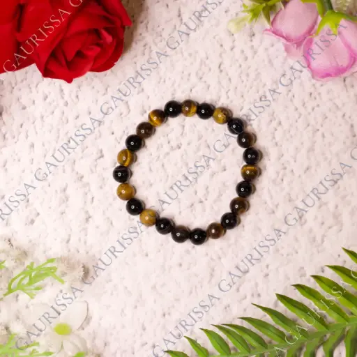 Mega Protection Combination Bracelet - Tiger Eye + Black Tourmaline Bracelet - Protection From Negativity & Black Magic